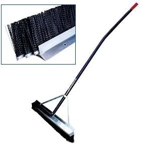 Industrial Double-Edge Adjustable Broom w Ergonomic Handle