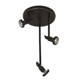 Shuttle - 3 Light Track Spot Mini Pendant Lighting Fixture - Deep Oil Rubbed Bronze -... by Artcraft