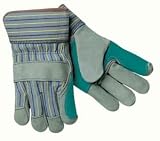 Memphis 1411A Side Split Double Leather Palm Work Gloves with 2.5 Safety Cuff, Size Large Only, Sold by the Pair
