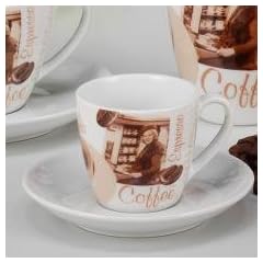 Espressotasse-Set Tasse mit Untertasse (6er) Porzellan - f�r die gem�tliche Pause