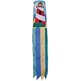 In the Breeze Lighthouse and Boat Windsock, 40-Inch