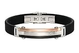 Mens Stainless Steel and Diamond Bracelet By Rosso