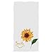 Pfrewn Smile Face Sunflower Hand Towels 16x30 in, Rustic Sunflowers Floral Thin Bathroom Towel, Ultra Soft Highly Absorbent Small Bath Towel Bathroom Decor