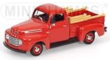 Review Minichamps 400082061 / Ford F1 Pickup (1948) in Red (1:43 scale) Diecast Model Car
