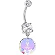 Handcrafted Swarovski Beauty Chinese Symbol Belly Ring