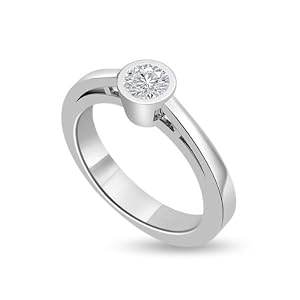 Infinity Jewellery 0.30ct Solitaire Engagement Ring in G/VS1 in platinum - M