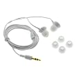 GTMax Universal Stereo Candy Soft Gel Headset 3.5mm - White for Apple iPod Touch 1st 2nd 3rd Generation, iPod Nano 5th 4th 3rd 2nd Generation, Classic, Video