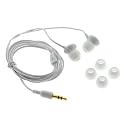 GTMax Universal Stereo Candy Soft Gel Headset 3.5mm - White for Apple iPod Touch 1st 2nd 3rd Generation, iPod Nano 5th 4th 3rd 2nd Generation, Classic, Video