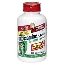 Schiff Glucosamine Plus MSM 1500mg - 200 Coated Tablets