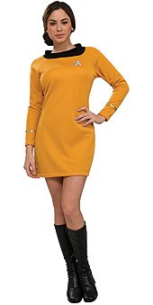  Star Trek Classic Gold Dress Deluxe Adult Costume