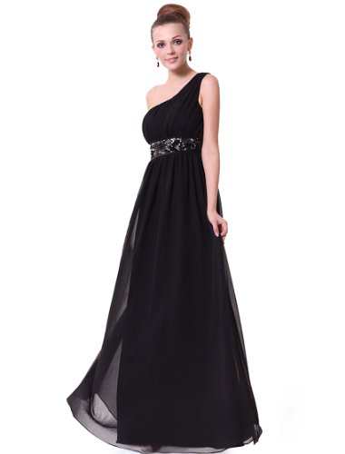 Ever Pretty One Shoulder Empire Line Sequins Padded Long Evening Gown 09770