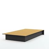 South Shore Libra Collection Twin 39-inch Platform Bed, Black