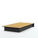 South Shore Libra Collection Twin 39-inch Platform Bed, Black