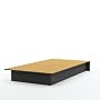 South Shore Furniture, Smart Basics Collection, Platform Bed (39??/Twin), Pure Black