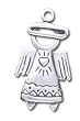 Solid Sterling Silver Angel Charm (1.7g)