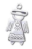 Solid Sterling Silver Angel Charm (1.7g)