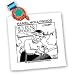 Londons Times Star Wars and Star Trek Cartoons - Dr. Moocow Makes A Diagnosis - Quilt Squares