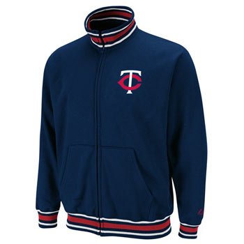 Minnesota Twins Majestic Clutch Hitter Full Zip Track Jacket - XXL