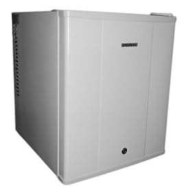 Homesun Hotel Mini Bar Fridge 36Litres with Lock, 100% Silent, White Editon