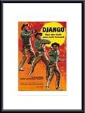 Django Shoots First by unknown 17.00X11.00 Framed with Black Metal Frame