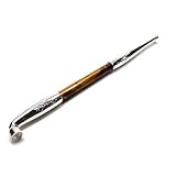 煙管・純銀鍍金彫入り都上石州きせる(純銀仕上げ)