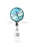 Badge Reel - Dragonfly Blue - Badge Holder, Swivel Alligator Clip with 34