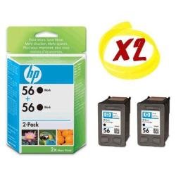 HP Original 56 2-Pack Black Ink Cartridges