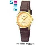 Casio Ladies General Brown Leather Strap Fashion Watch LTP-1095Q-9A