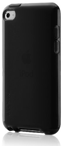 Belkin Essential 013 Grip Vue Schutzh�lle f�r Apple iPod Touch 4G/5G schwarz/durchsichtig