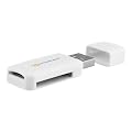 Decrescent Lector de Tarjeta de Doble Ranura USB Micro SD/SDHC y SD/SDHC (Soporte para Windows Vista, XP, Windows 7 y Apple MAC OS)