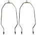9 Lamp Harp Brass-Colored for 30W Energy Saving CFL Light Bulbs - pack of 2 - for table lamps or floor lamps