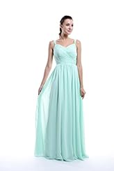 A-line Natural   Waistline Chiffon Lace Floor Length Sweetheart Bridesmaid Dress 