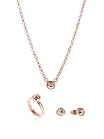 DESTELLOS Conjunto de collar, pendientes y anillo