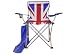 UNION JACK FOLDING CAPTAINS CHAIR