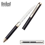 Black Serrated Ink Pen Knife