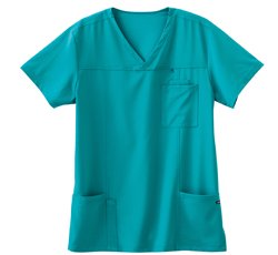 Jockey Scrubs Men's 7 Pocket Solid Scrub Tops
