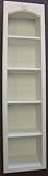 IMAGE OF (BKC-4slim), Recessed in wall solid wood bookshelf storage unit