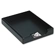 Rolodex 62523 Elegant Warm Metropolitan Look. Desk Tray, Letter/A4, Black