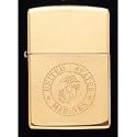 Solid Brass Marine Corps Zippo Lighter