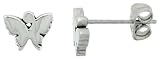 Small Surgical Steel Butterfly Stud Earrings
