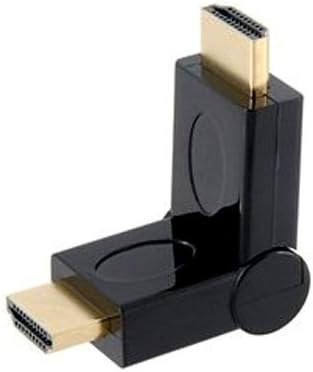 Hoye Gold Plated HDMI male to HDMI male M/M Adapter Swiveling Type Connector Pack of 5