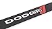License Frame Inc. Dodge Logo License Plate Frame (2 Hole/Zinc, Black/Wide)
