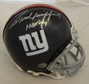 Frank Gifford Autographed New York Giants Mini Helmet