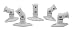 Electronics : Vantage Point Universal Satellite Speaker Mount Kit - White