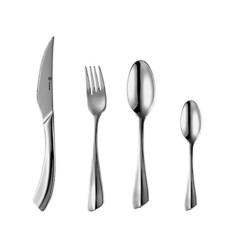 Cutlery , Home Use Stainless Steel Western Tableware, 4-Piece Dinnerware Set knife fork spoon teaspoon by Alytimes Cutlery , Home Use Stainless Steel Western Tableware, 4-Piece Dinnerware Set knife fork spoon teaspoon by Alytimes