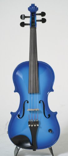 Barcus-Berry Full Size 4/4 European Made Acoustic Electric Violin Outfit - Barcus-Berry Blue Color