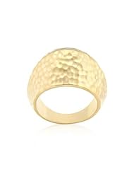 Hammered Golden Fashion Ring