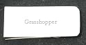 Money clip with engraved name: Grasshopper
