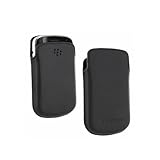 BisLinks® Black Leather Shell Case Pouch HDW-38844-001 for Blackberry 9700 9780 Bold 2