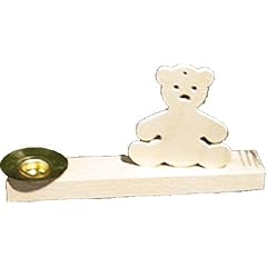 Holz Bastelset 3-D - Kerzenhalter Teddy - natur Teddyb�r B�r Bilder Bild kleben